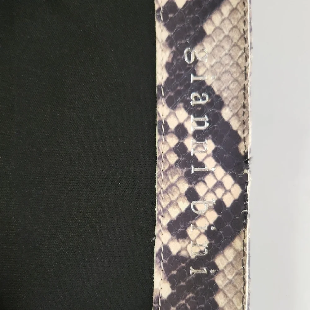 Gianni Bini Over-the-Knee Snakeskin Print Boots - Tan and Black - Picture 8 of 12